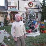 Roland Desjarlais & Christmas display