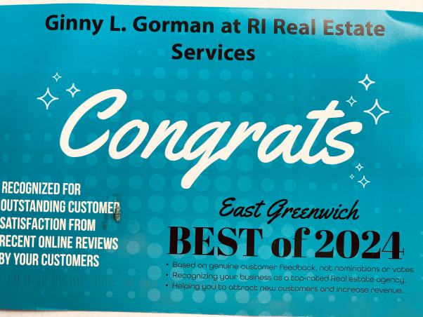 Ginny Gorman is the East Greenwich real estate agent of choice for all RI sellers & buyers.